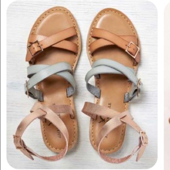 American Eagle Outfitters Shoes - 8. American Eagle Strappy Wrap Sandals